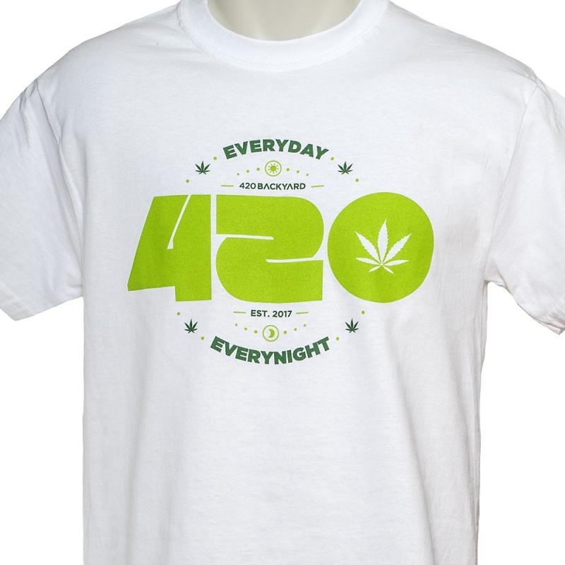 Camiseta 420 Blanca - Sativagrowshop.com