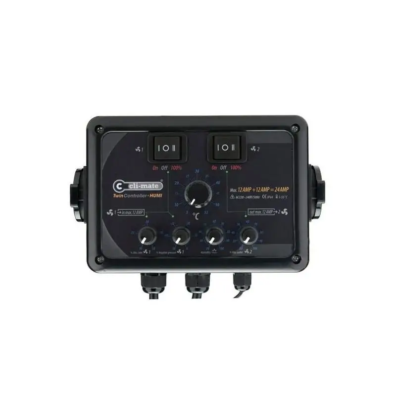 TWIN CONTROLLER CLI-MATE HUMEDAD + DOBLE PRESION (24AMP)