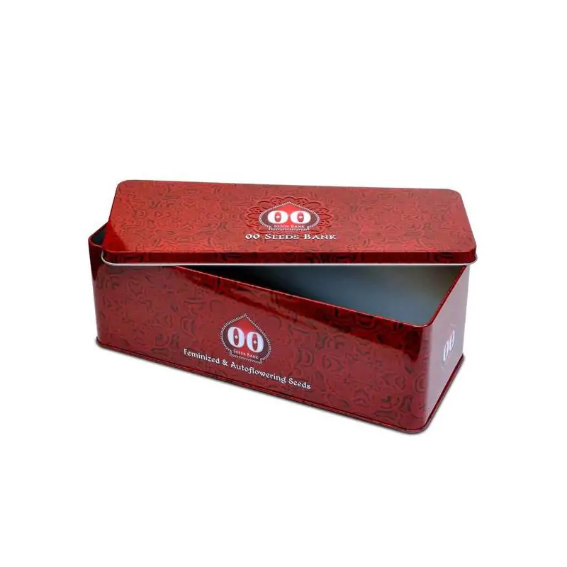 Caja Metálica Envasado 00 Seeds Bank Roja
