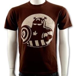 CAMISETA CAPITAN LOGO MARRON