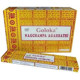Caja inciensos Goloka Nag Champa