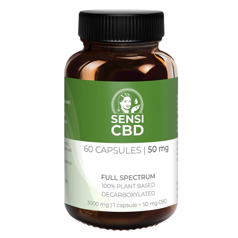 Aceite de CBD - 50 mg - 60 cápsulas SENSI SEEDS