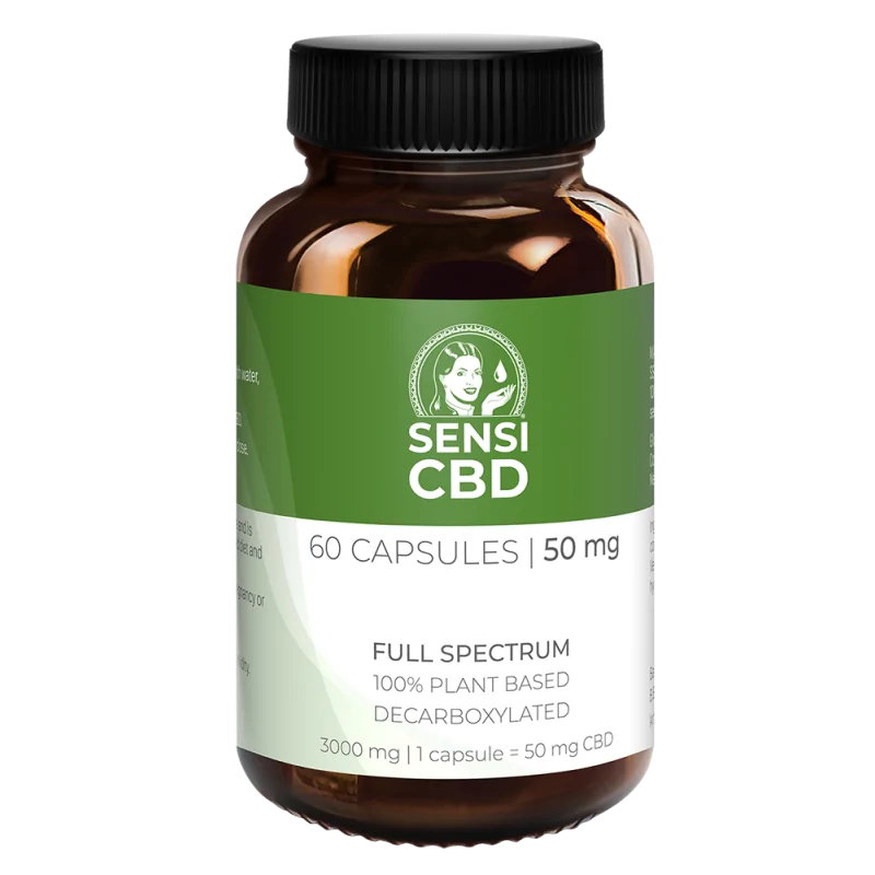 Aceite de CBD - 50 mg - 60 cápsulas SENSI SEEDS