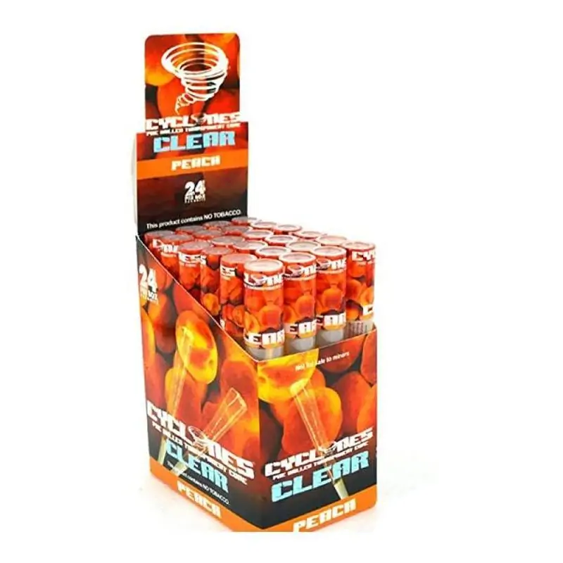 CYCLONES CLEAR PEACH (MELOCOTÓN) (24 UNIDADES)