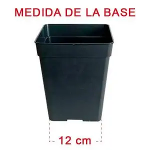 Pack 44 Macetas Cuadradas Negras - 5.5 lt. JBQ