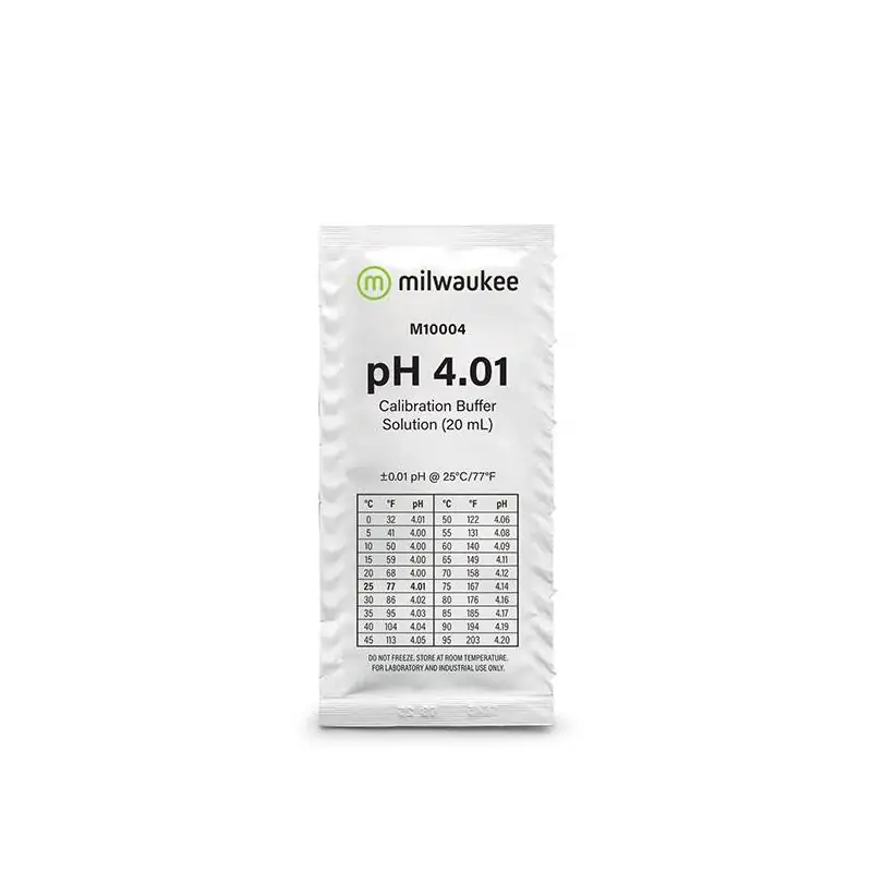Calibrador PH4 - Sobre 20 ml. Milwaukee Caja 25 uds.