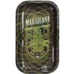 Bandeja Metal 27x16 cm. Marihuana CBD