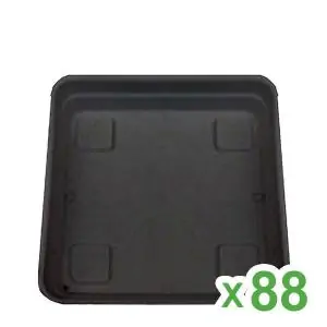 Plato Cuadrado Cannapot de 15x15 cm