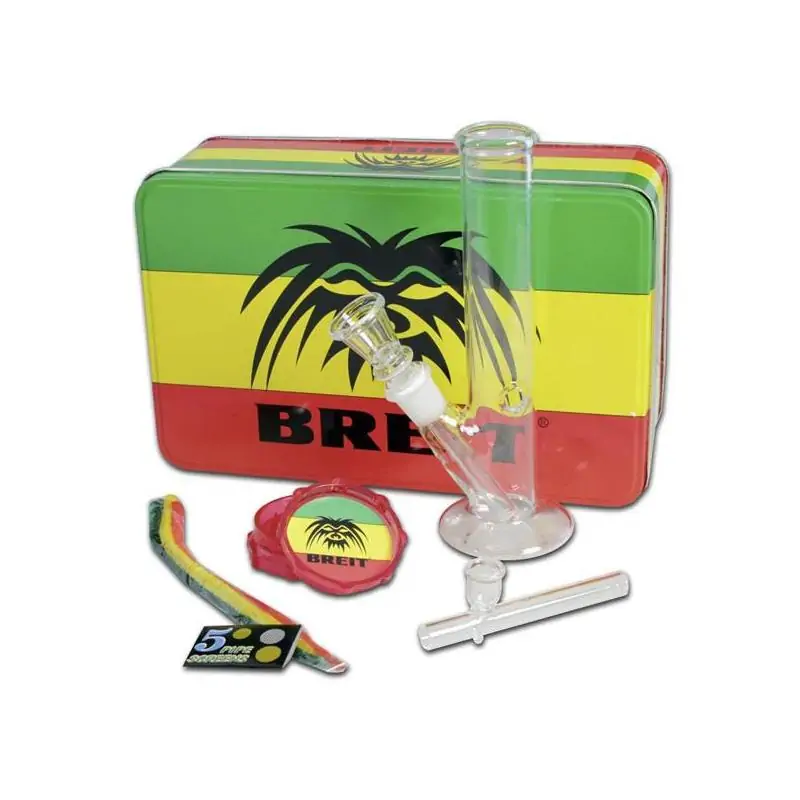 Bong Cristal Set Grinder & Limpiador de Pipa 18 cm. Mod. 1