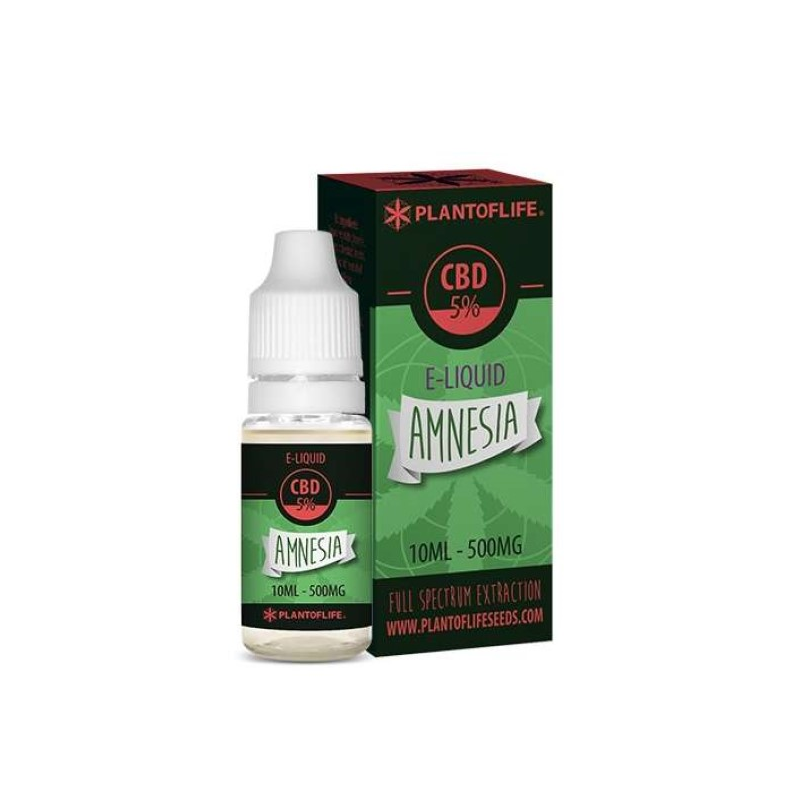 CBD E-Liquid Plant of Life Amnesia 10 ml. 5%. CBD E-Liquid Plant of Life Amnesia 10 ml. 5%.