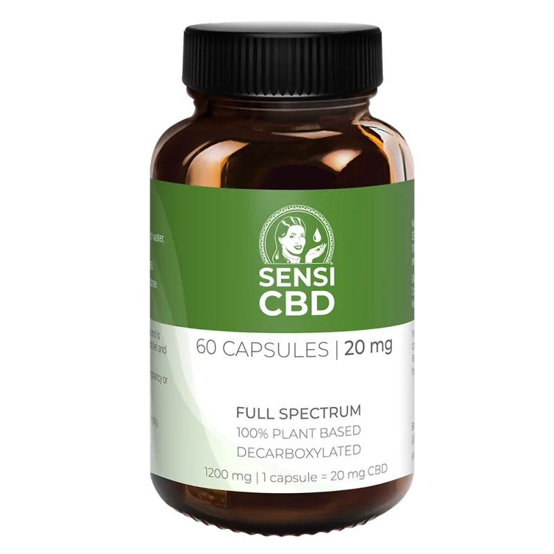 Aceite de CBD - 20 mg - 60 cápsulas