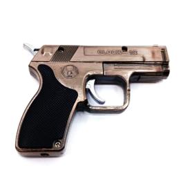 Mechero Soplete Pistola Glock 18 Bronce