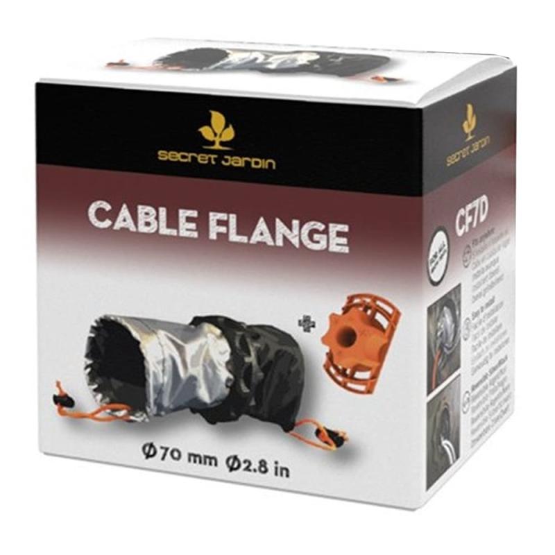 Set Cable Flange: acople doble para cables Ø70mm + cortadora circular
