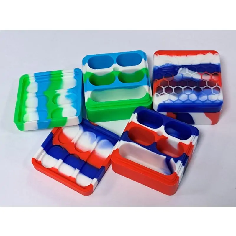 Bote Silicona Cuadrado Honeycomb 30ml