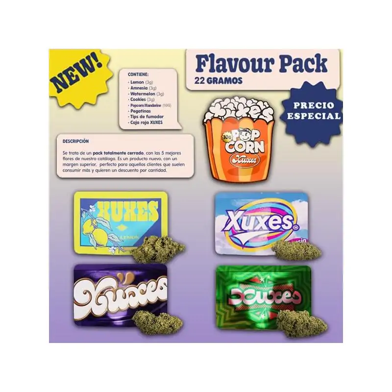 Pack Degustación 5 Variedades Flores CBD Xuxes