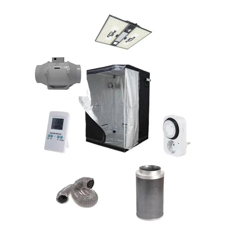 KIT ARMARIO PURE TENT V2.0 60 (60X60X160) + PURE LED Q150 V2.0