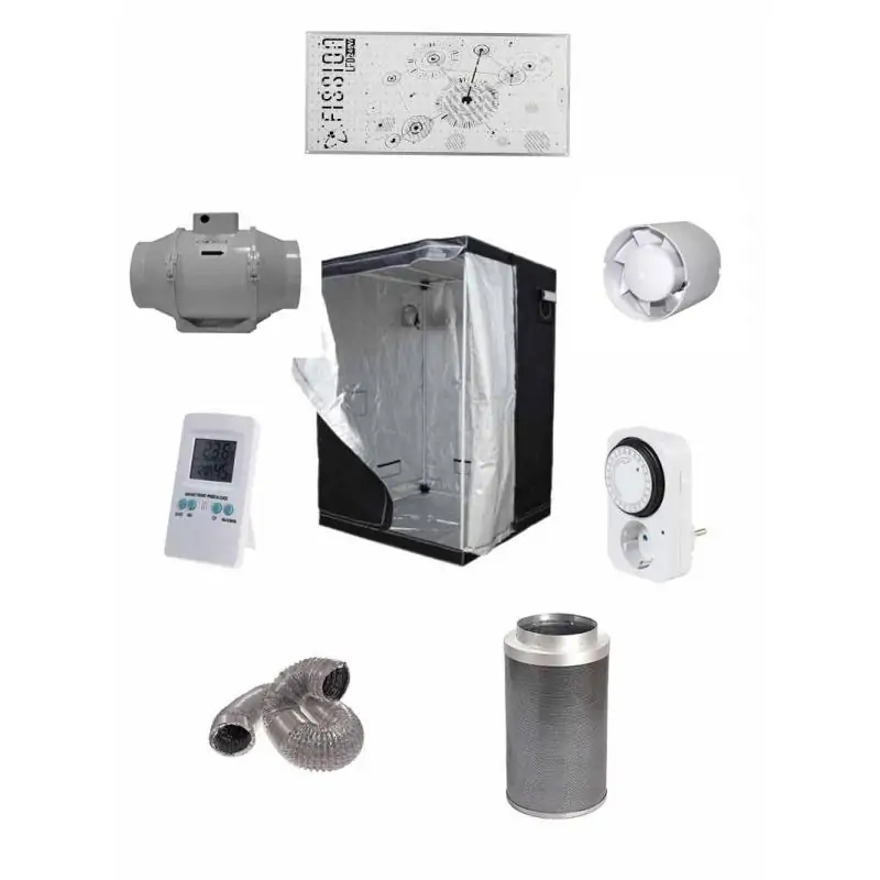 KIT ARMARIO PURE TENT V.2.0 (80x80x180 CM) LED FISSION 240W