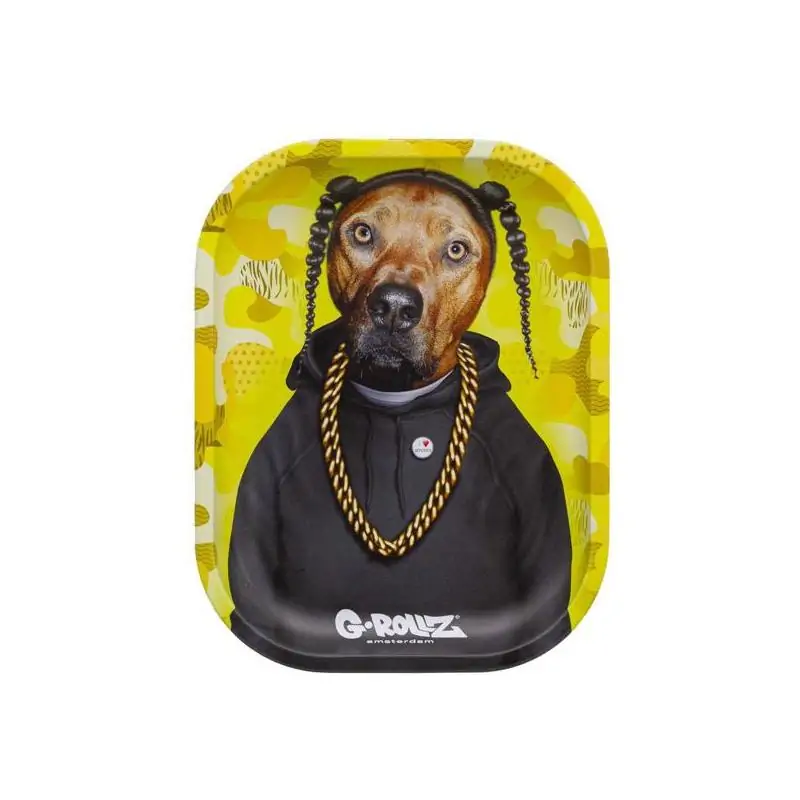 Bandeja Metal 18x14 cm. G-Rollz Pets Rock Rap
