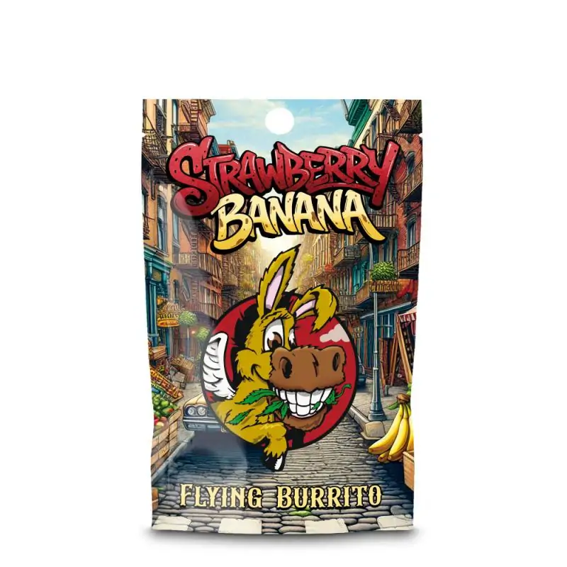 Resina Cbd Flying Burrito Strawberry Banana