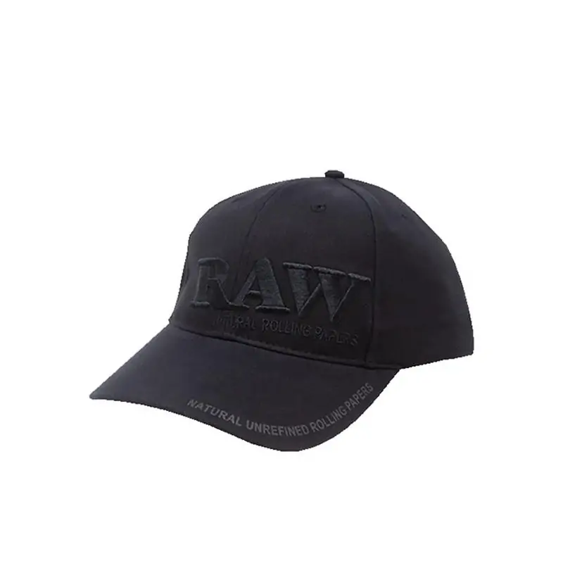 Gorra Bordada Raw Black & Black