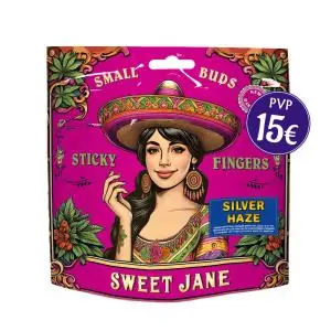 Flores de CBD Sweet Jane Small Buds Sticky Fingers Silver Haze