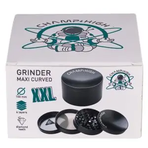 Grinder Polinizador Metal XXL Curved Black 100 mm.