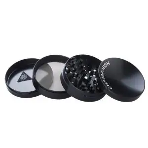 Grinder Polinizador Metal XXL Curved Black 100 mm.