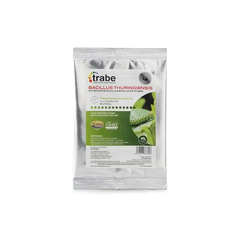 Bacillus Thuringiensis 40 gr. Trabe