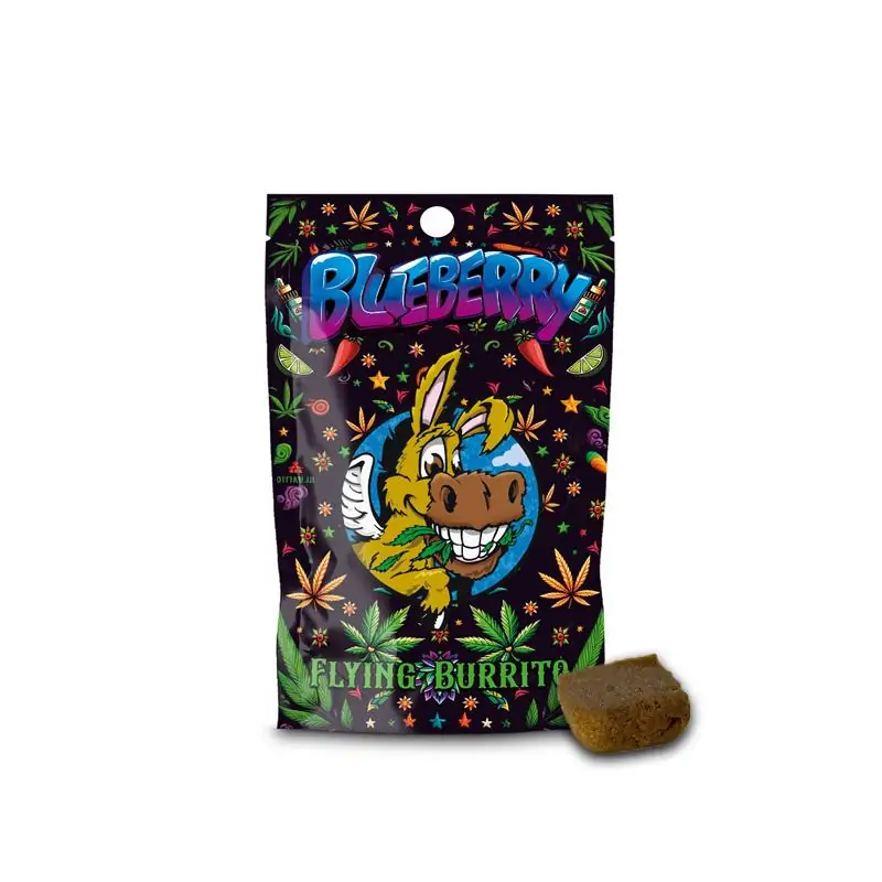 Resina de CBD Hash Flying Burrito Blueberry