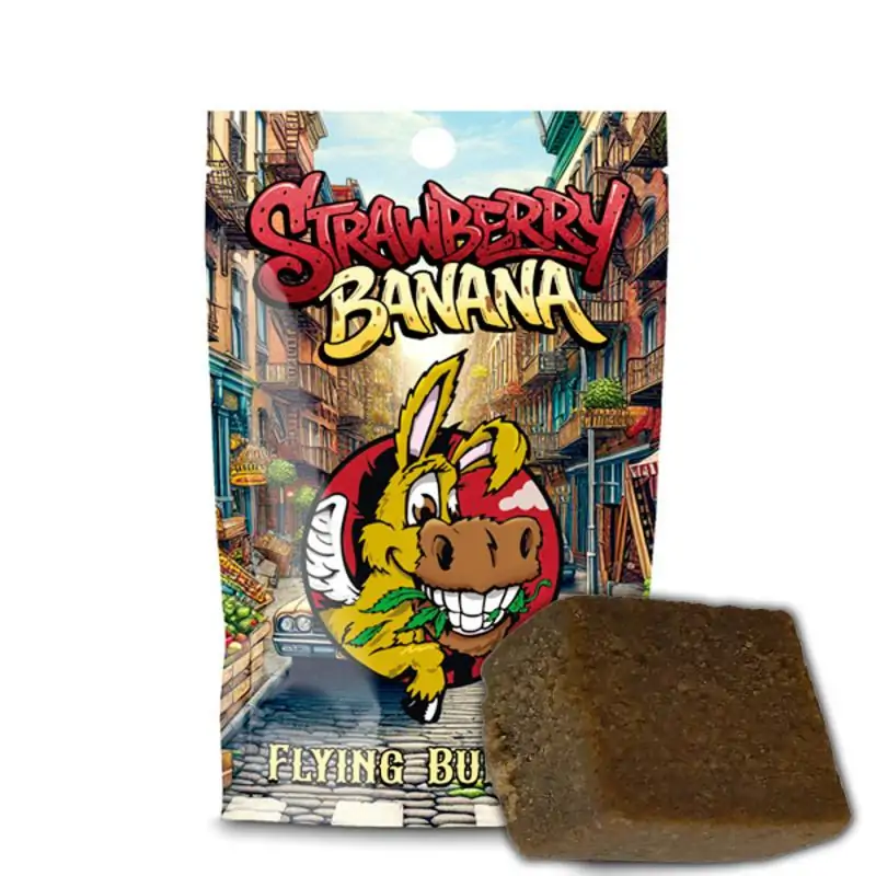 Resina de Cbd Flying Burrito Strawberry Banana