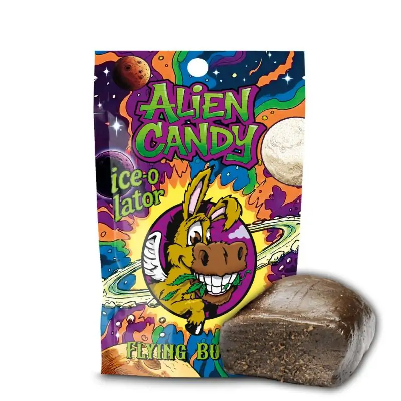 Resina Cbd Hash Flying Burrito Ice-o-lator Alien Candy