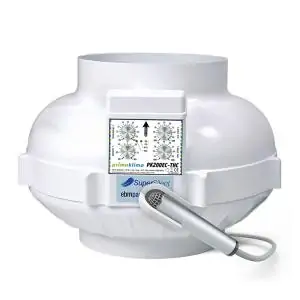 Extractor PK 200 mm. 1350 m3 EC-THC Tempratura & Humedad Control