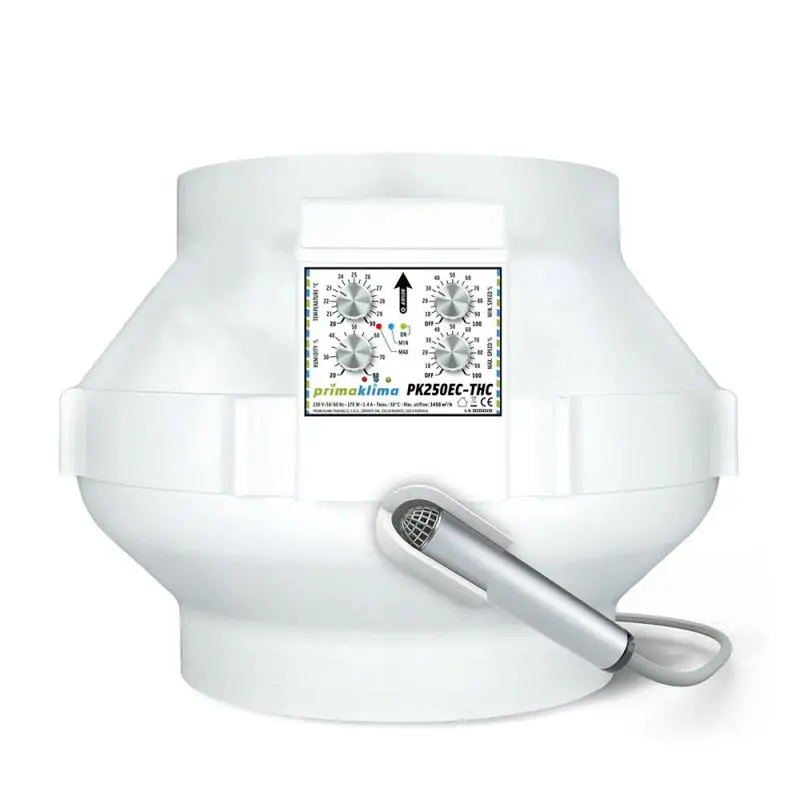 Extractor PK 250 mm. 1450 m3 EC-THC Tempratura & Humedad Control