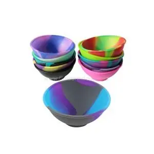 CUENCO SILICONA MULTICOLORES - (DIAMETRO 5 CM)