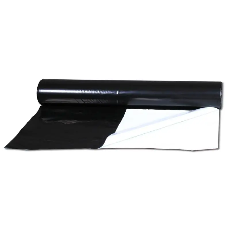 PLASTICO REFLECTANTE NEGRO-BLANCO 2X25 METROS 70 MICRAS