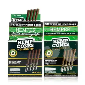HEMPER CONOS 1.1/4 NATURAL HEMP 4 CONOS