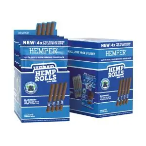 HEMPER ROLLS 1.1/4 BLUEBERRY 4 ROLLS