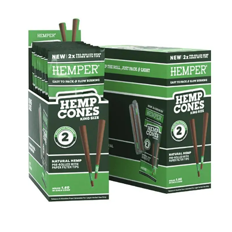 HEMPER CONOS KING SIZE NATURAL 2 CONOS