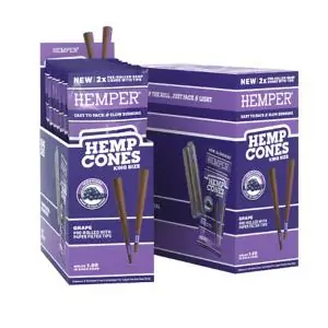 HEMPER CONOS KING SIZE GRAPE 2 CONOS