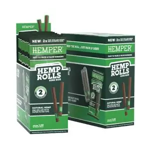 HEMPER ROLLS KING SIZE NATURAL HEMP 2 ROLLS