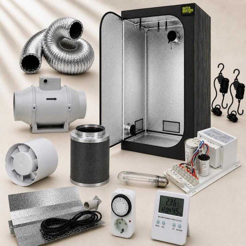 KIT ARMARIO CULTIVO DUTCH MASTER (120x120x200 CM) HPS 600W FISSION