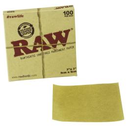 Papel Horno Raw 8 x 8cm 100uds - Sativagrowshop.com