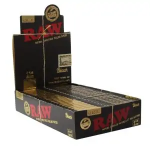 Papel Raw Black 1 ¼
