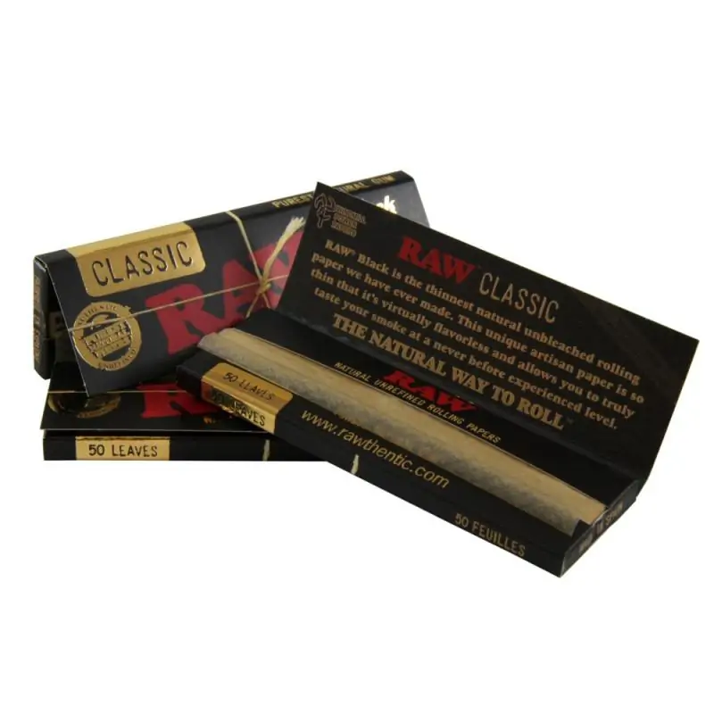Papel Raw Black 1 ¼