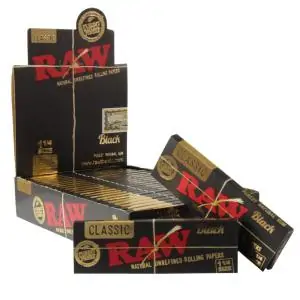 Papel Raw Black 1 ¼