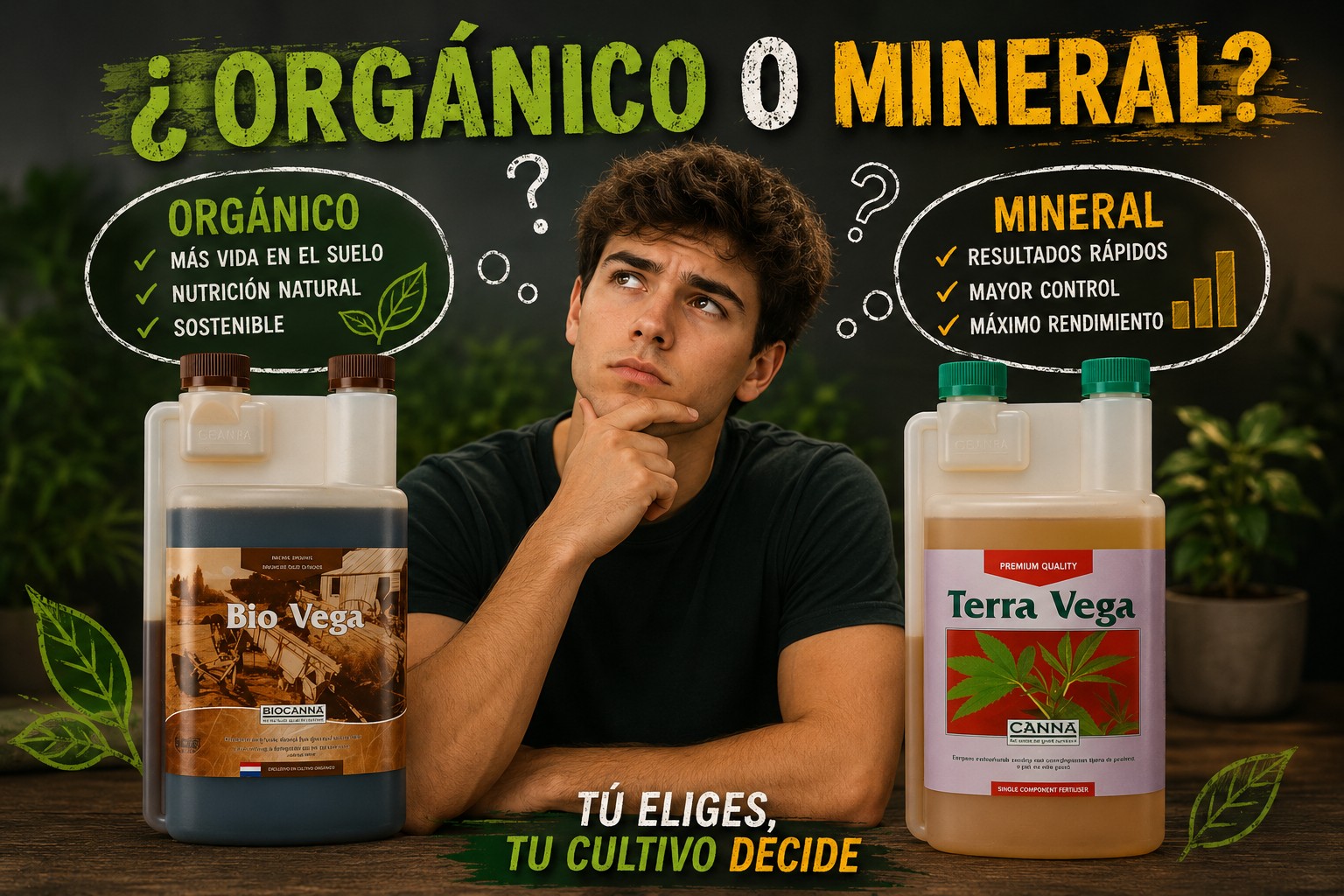 Fertilizantes minerales vs orgánicos: ventajas, inconvenientes y cómo elegir